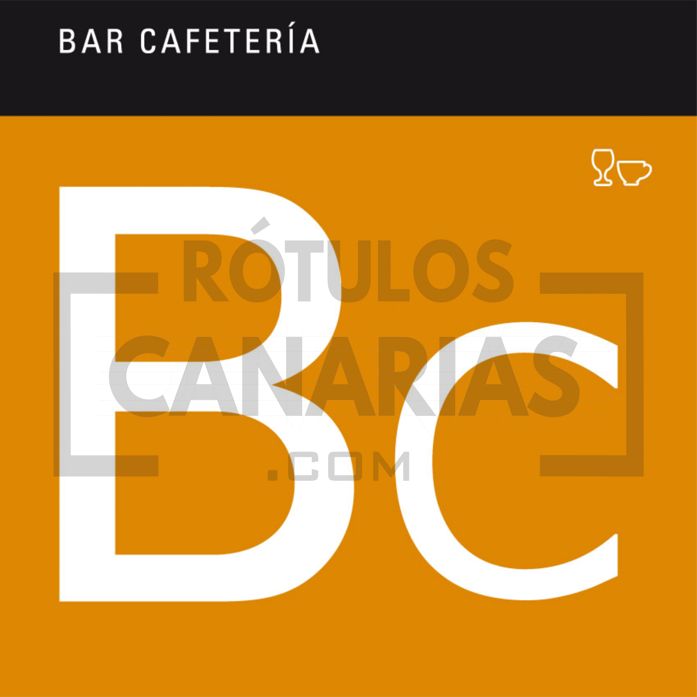 placas de bar cafetería en Tenerife