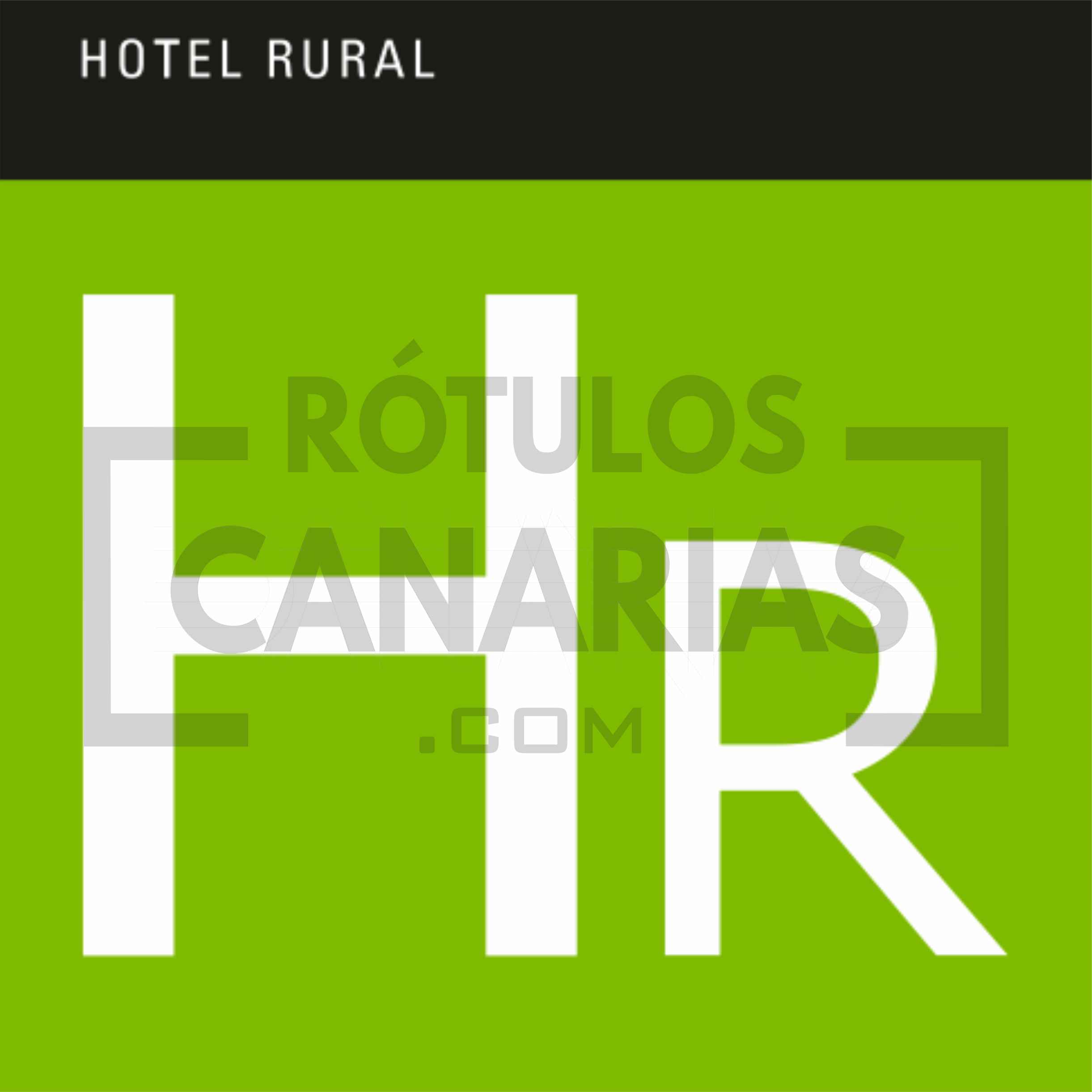Placa de hotel rural