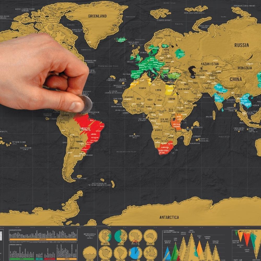 Mapas de rascar en español premiados como iniciativa emprendedora -  Geografía Infinita