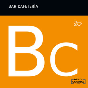 Placa Distintivo - Bar Cafetería