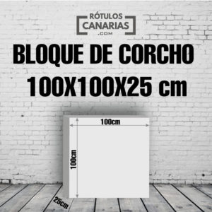Bloque de Corcho 100x100x25cm