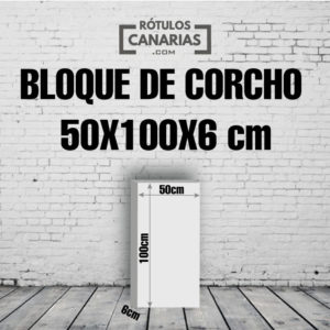 Bloque de Corcho 50x100x6cm